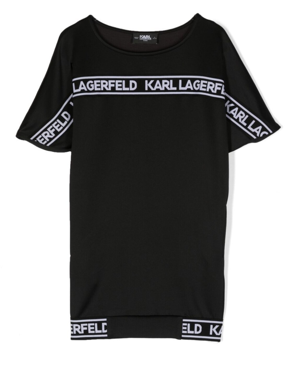 

Karl Lagerfeld Kids платье-толстовка с логотипом, черный