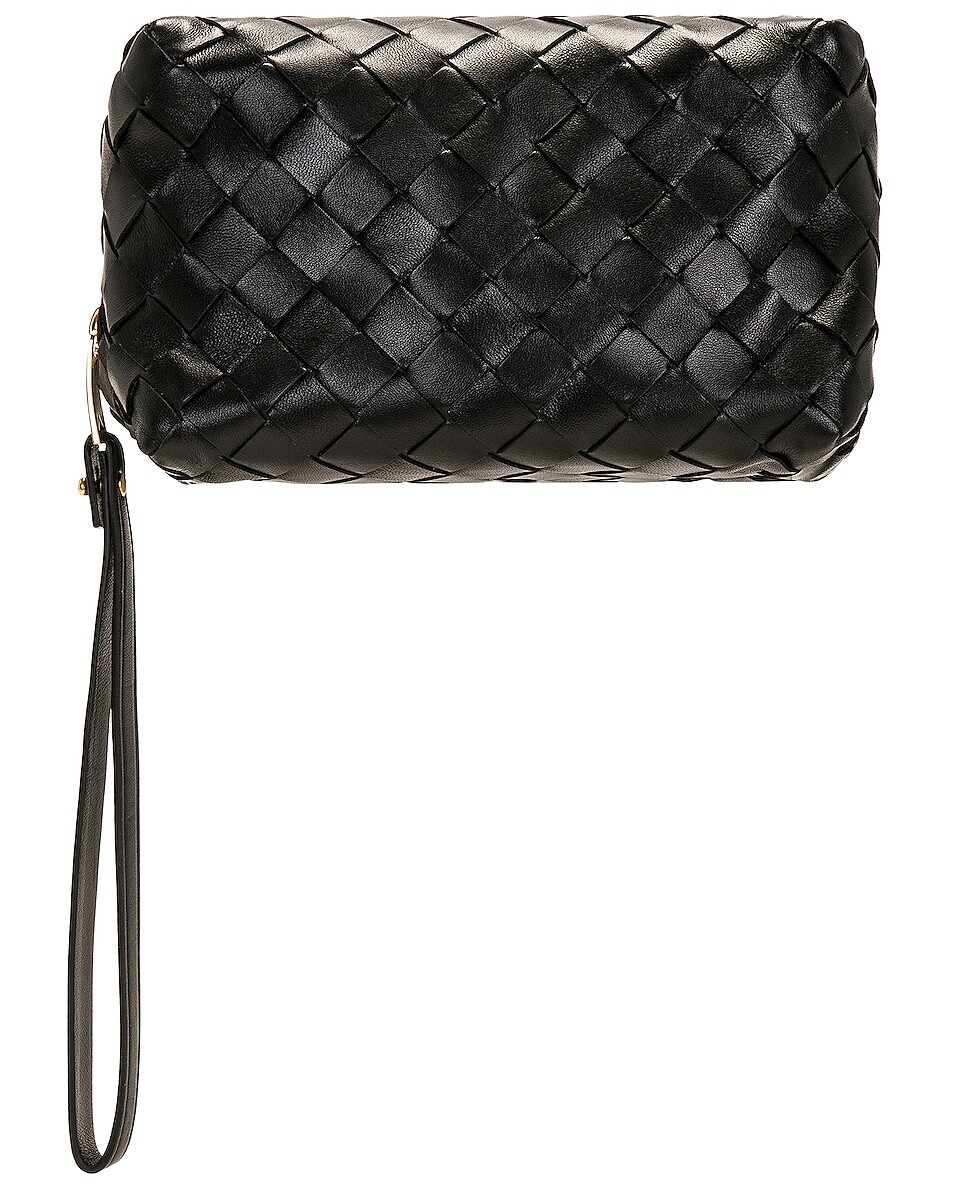 

Сумка Bottega Veneta Small Seamless Beauty Case, цвет Black & Gold
