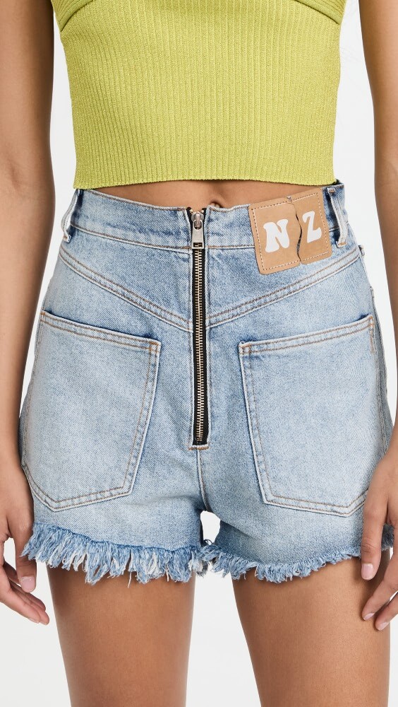 

Шорты Natasha Zinko Reversible Denim Ragged