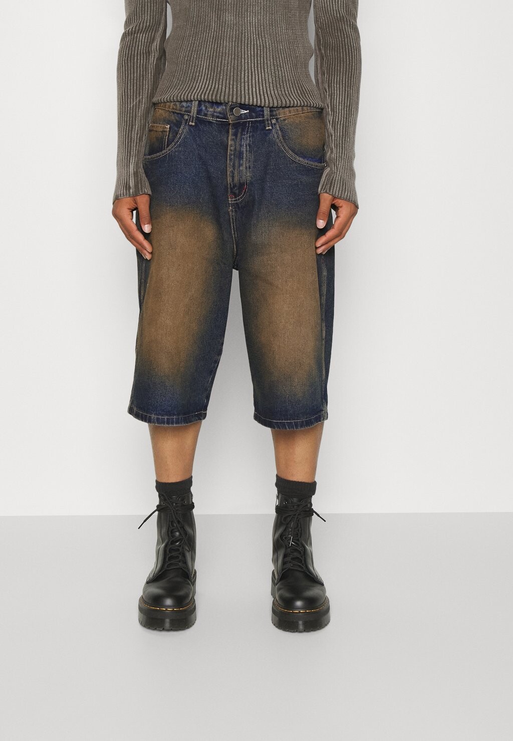

Джинсовые шорты Colossus Baggy Fit Jaded London, цвет dark blue denim