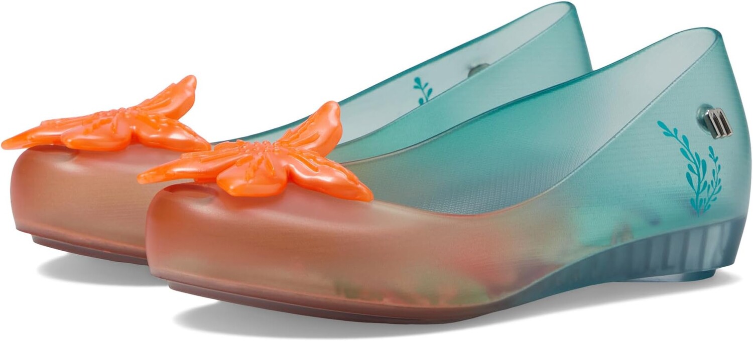 

Балетки Ultr+Litl Merm II INF Mini Melissa, цвет Clear/Orange/Green