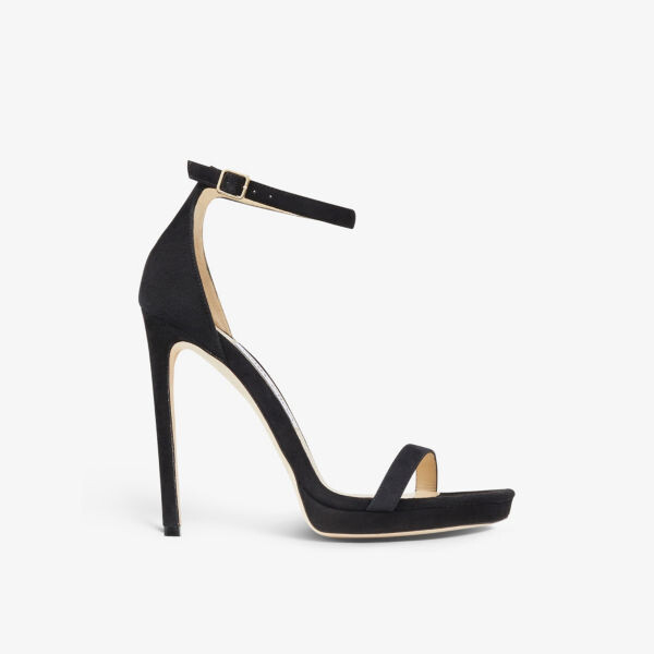 

Замшевые босоножки Alva 120 на каблуке Jimmy Choo, черный