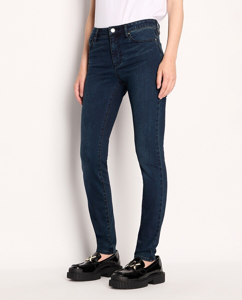 

Женские джинсы суперскинни пуш-ап J69 Armani Exchange, индиго