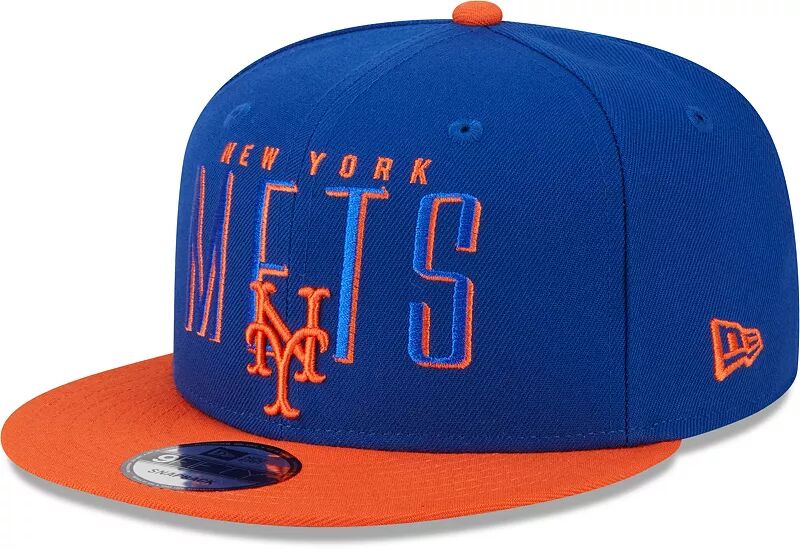 Мужская регулируемая шляпа New Era New York Mets Blue 9Fifty Headline