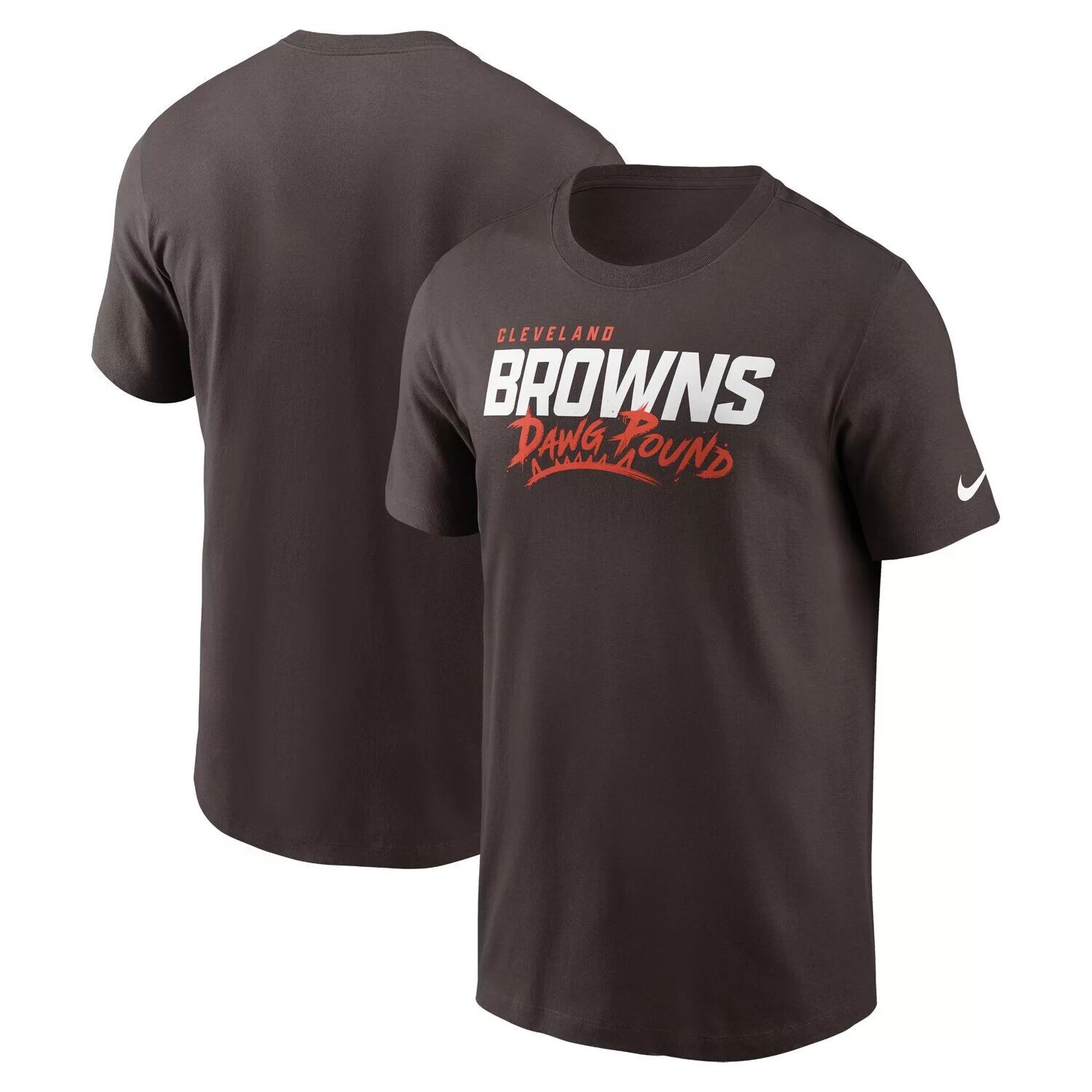 

Мужская коричневая футболка Cleveland Browns Local Essential Nike, Коричневый