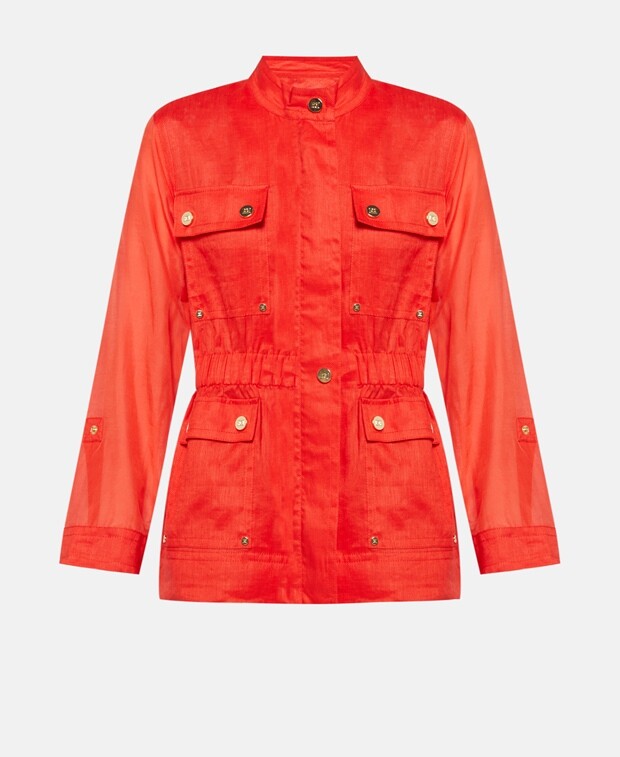 

Льняная куртка Escada Sport, красный
