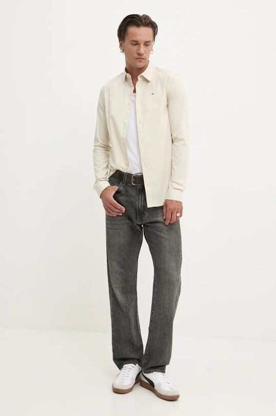 

Рубашка Tommy Jeans, бежевый