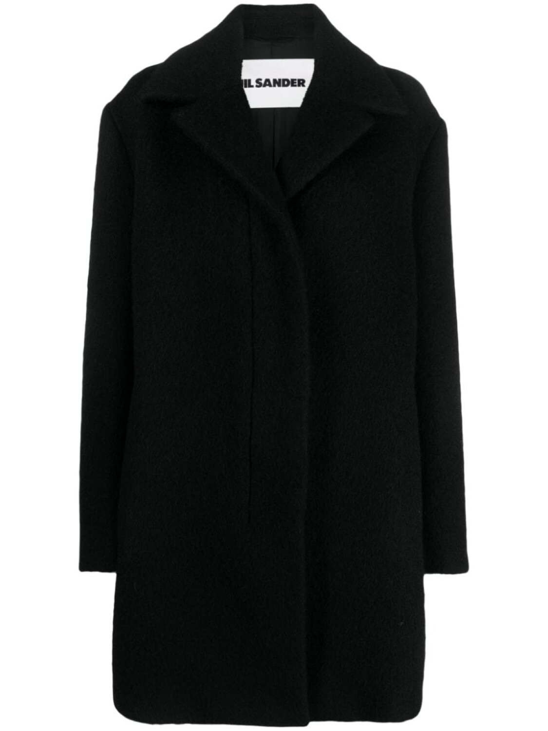 

Jil Sander однобортное пальто из смесовой шерсти, черный