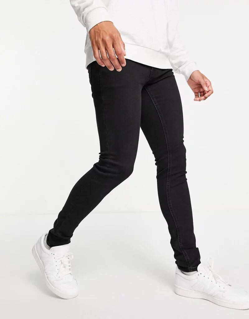 

Черные джинсы скинни Jack & Jones Intelligence Liam