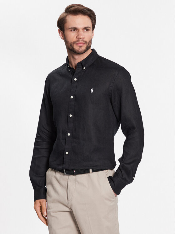 

Рубашка узкого кроя Polo Ralph Lauren, черный