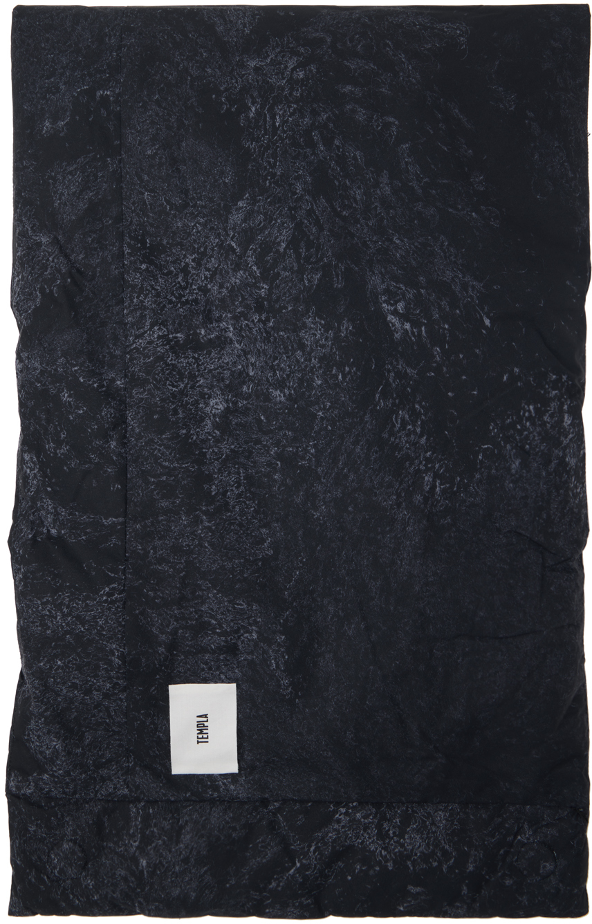 Черный пуховый шарф Adhara Lunar Tide Templa