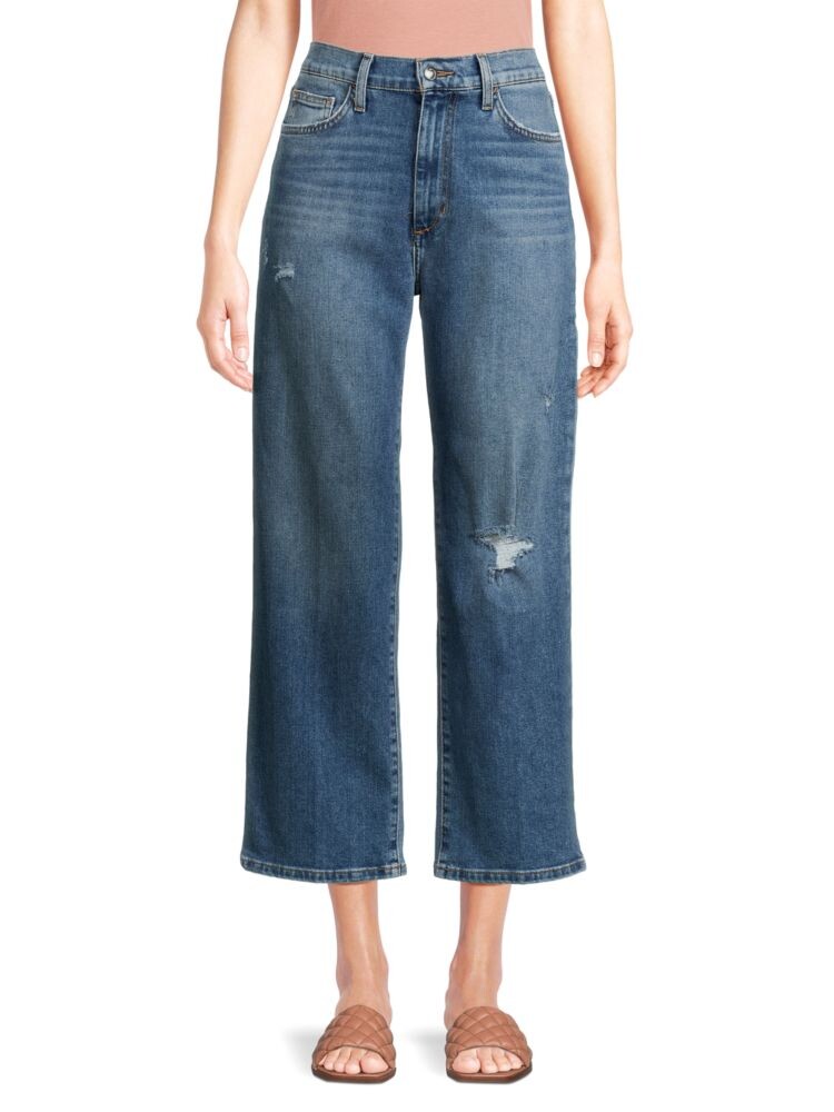 

Укороченные широкие джинсы с высокой посадкой Joe'S Jeans, цвет Kenina Blue