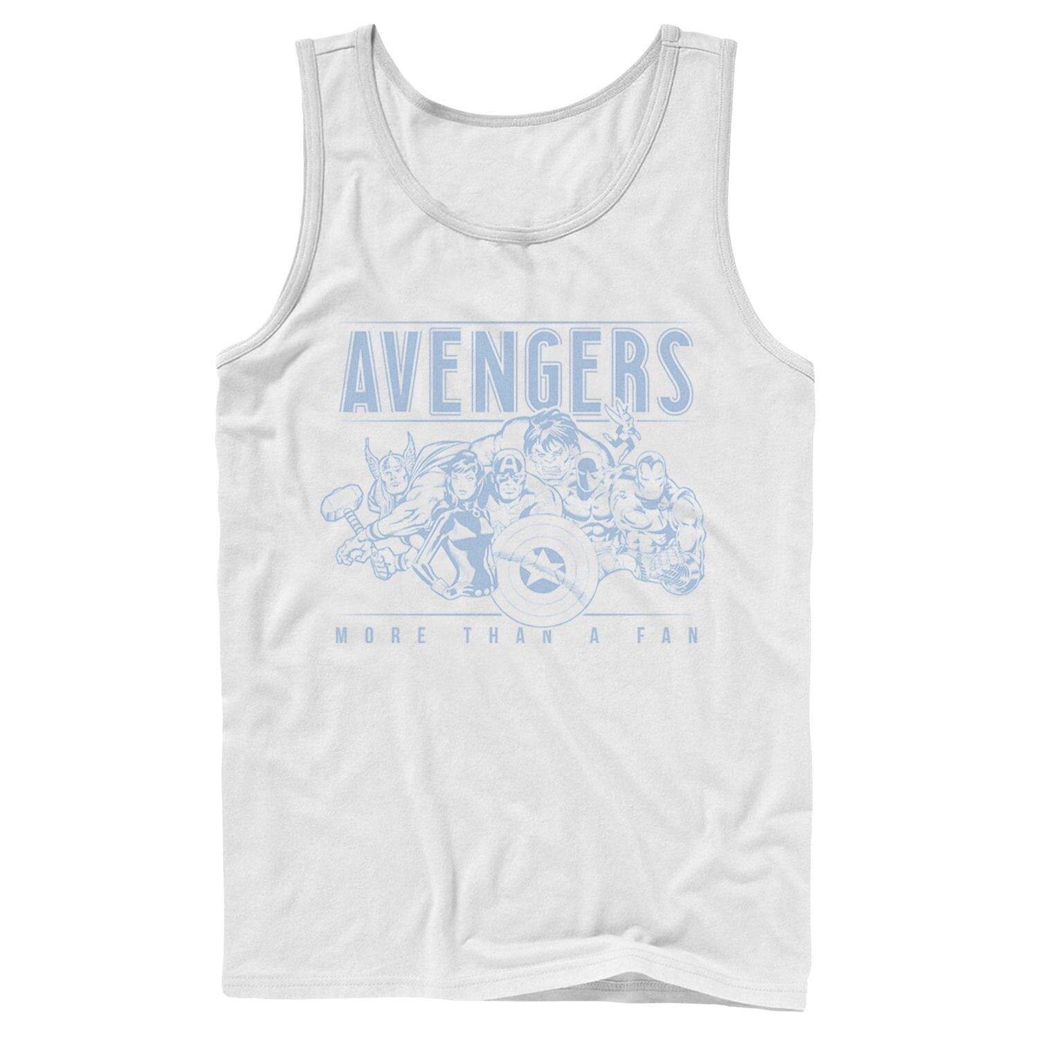 

Мужская майка Marvel Avengers More Than A Fan Vintage Outline Tank Licensed Character