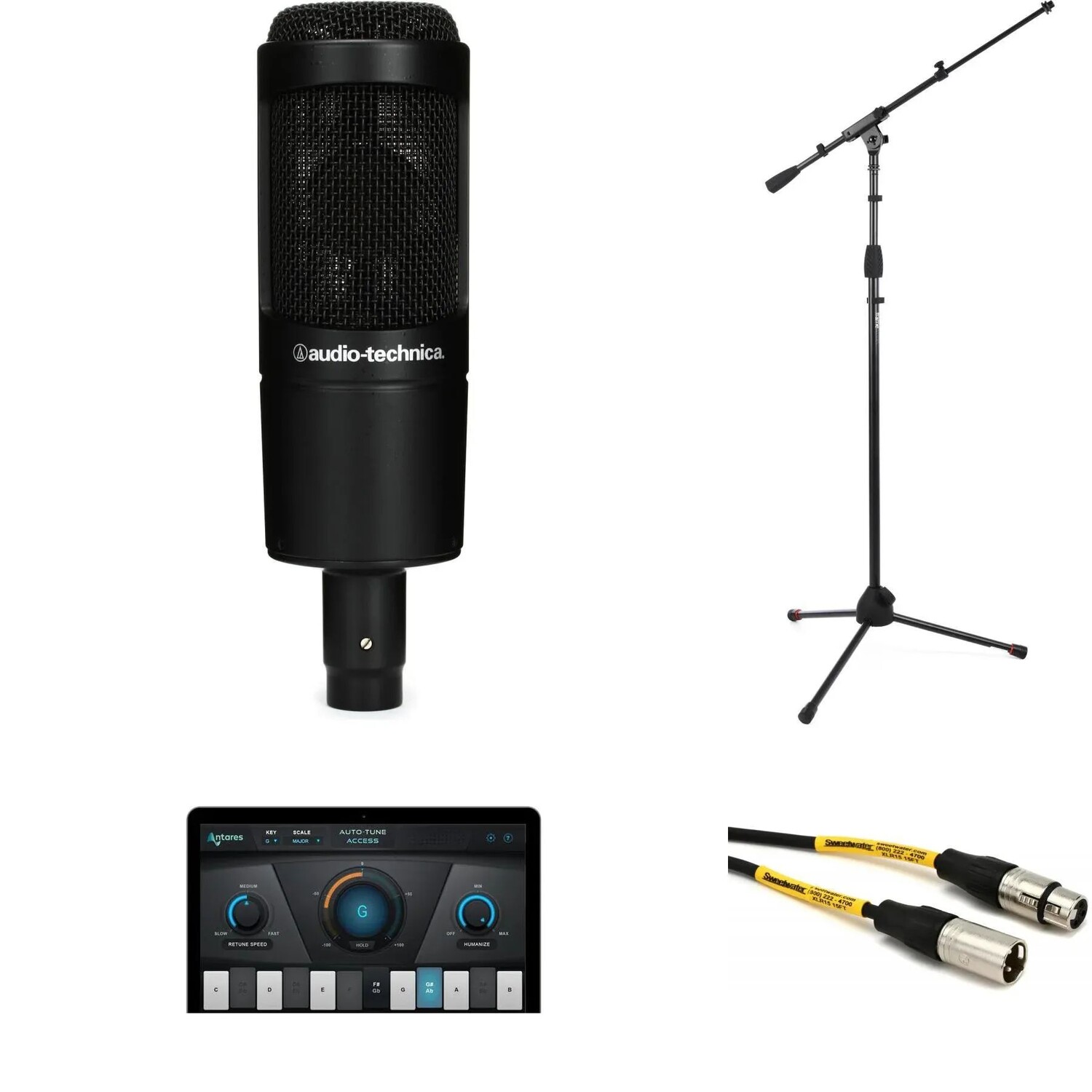

Audio-Technica AT2035 Конденсаторный микрофон с большой диафрагмой и комплект инструментов AutoTune Essentials