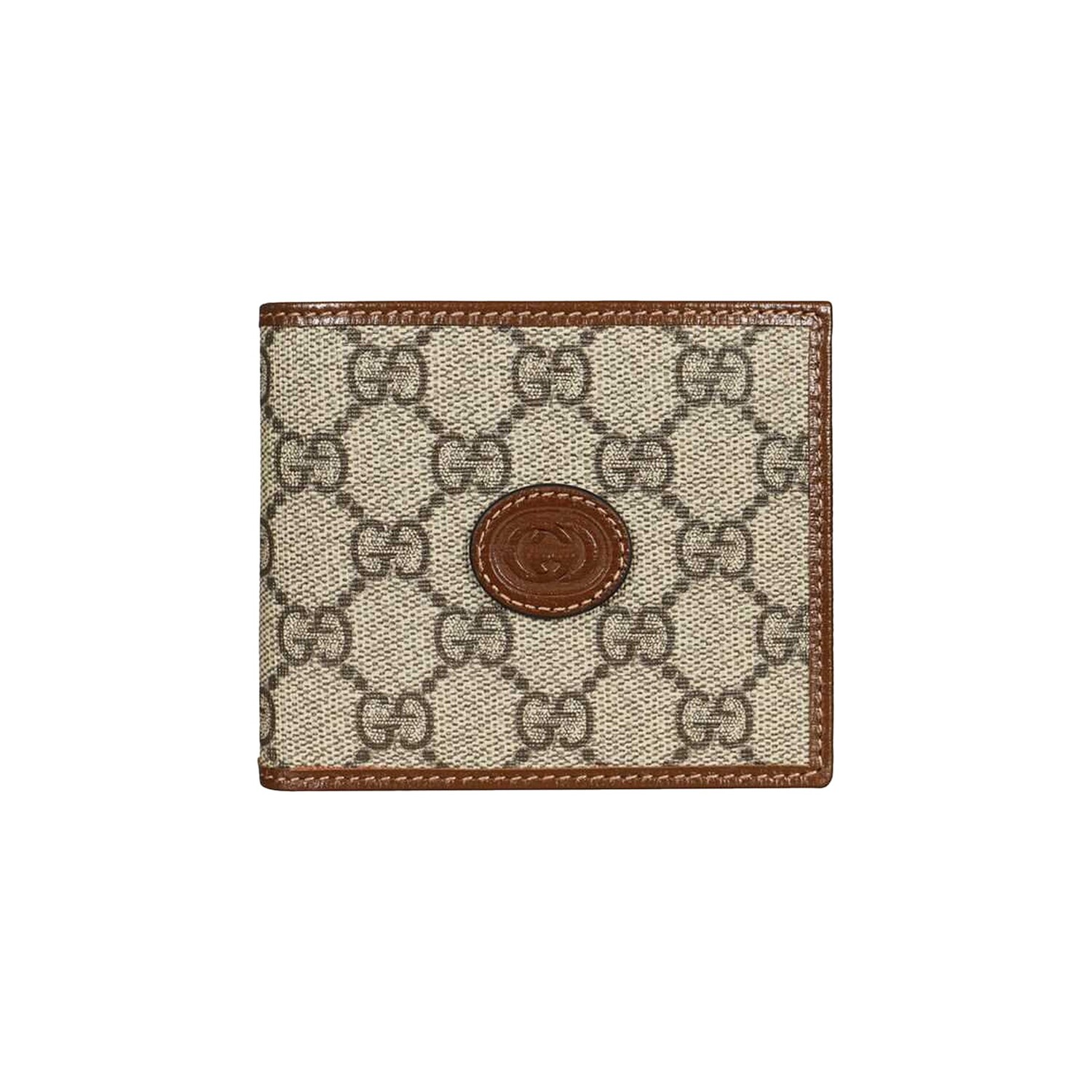 

Кошелек Gucci с блокировкой G, цвет Бежевый/Черное дерево/Коричневый сахар