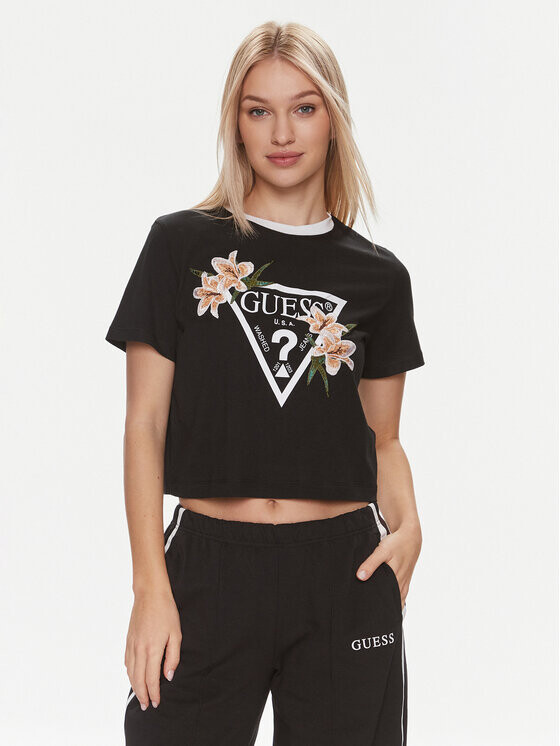 

Футболка свободного покроя Guess, черный