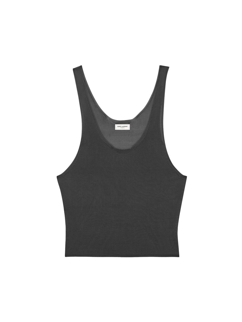 

Майка из шелка Saint Laurent