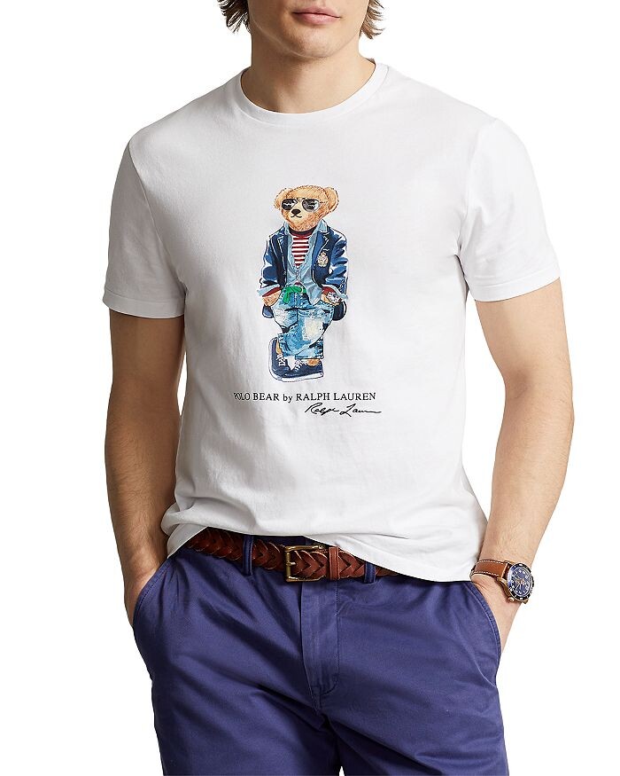 

Футболка из джерси с графическим принтом Polo Bear классической посадки Polo Ralph Lauren