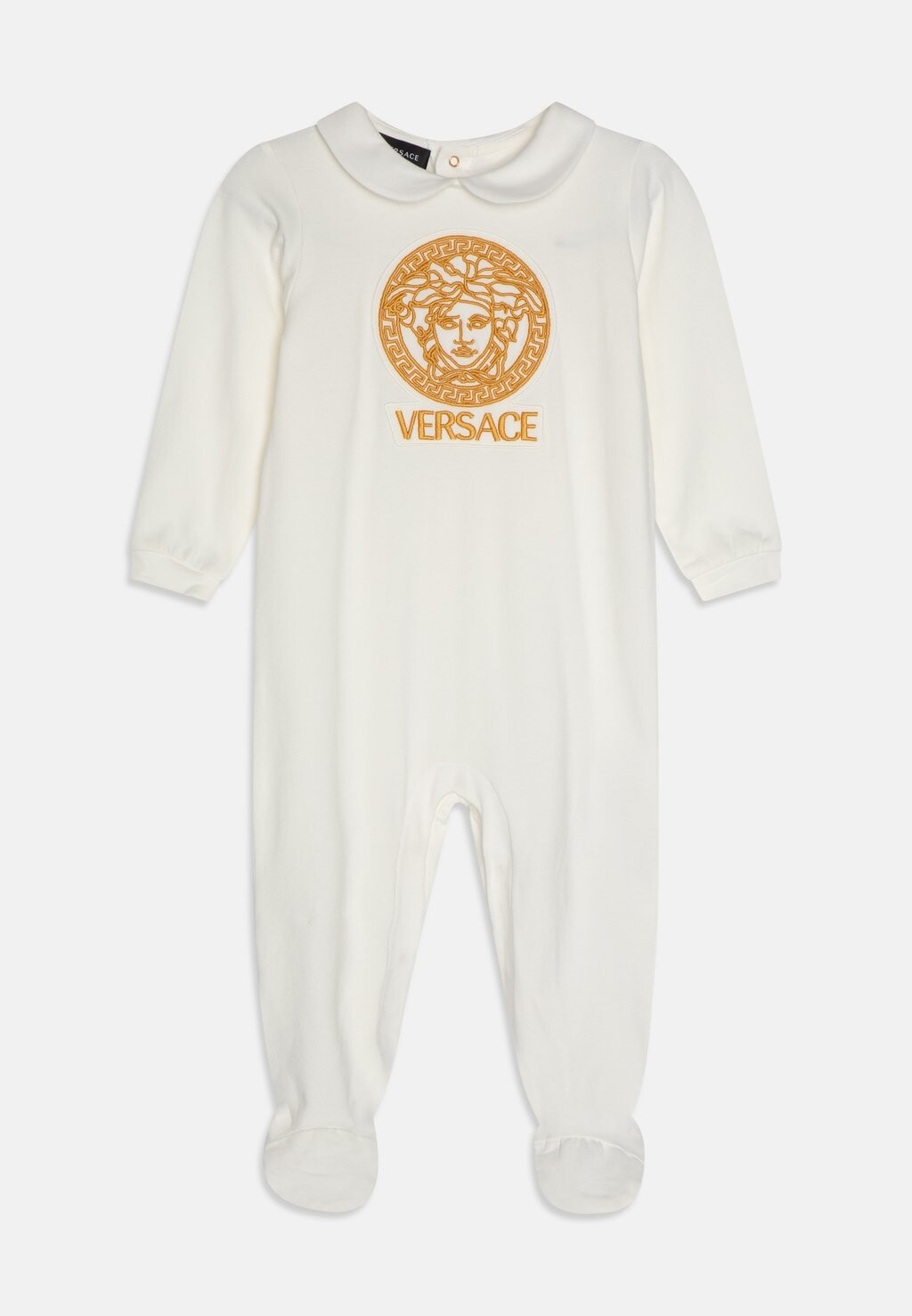 

Комбинезон BODYSUIT WITH FEET MEDUSA LOGO UNISEX Versace, цвет bianco/oro