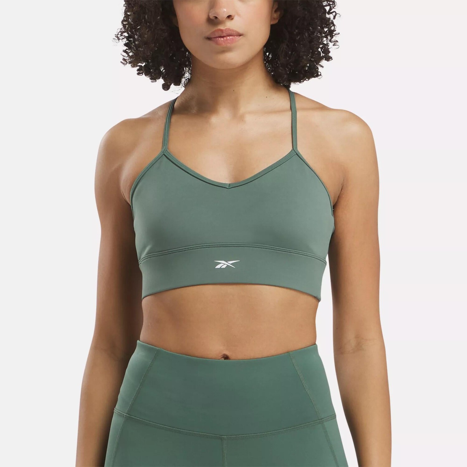 

Спортивный бюстгальтер для тренировок Reebok, цвет Escape Green