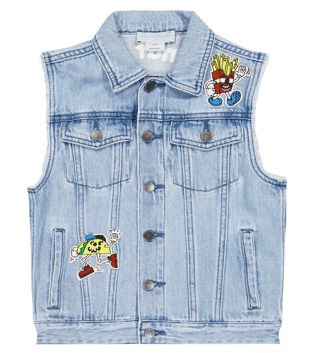 

Джинсовой жилет Stella McCartney Kids, синий
