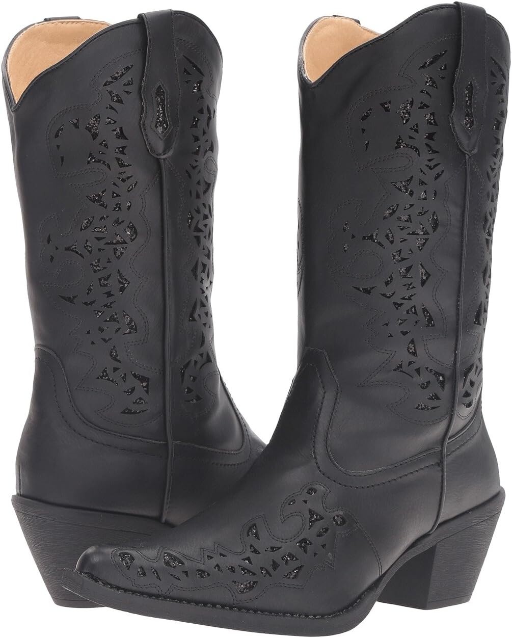 

Ковбойские сапоги Alisa Roper, цвет Black Faux Leather