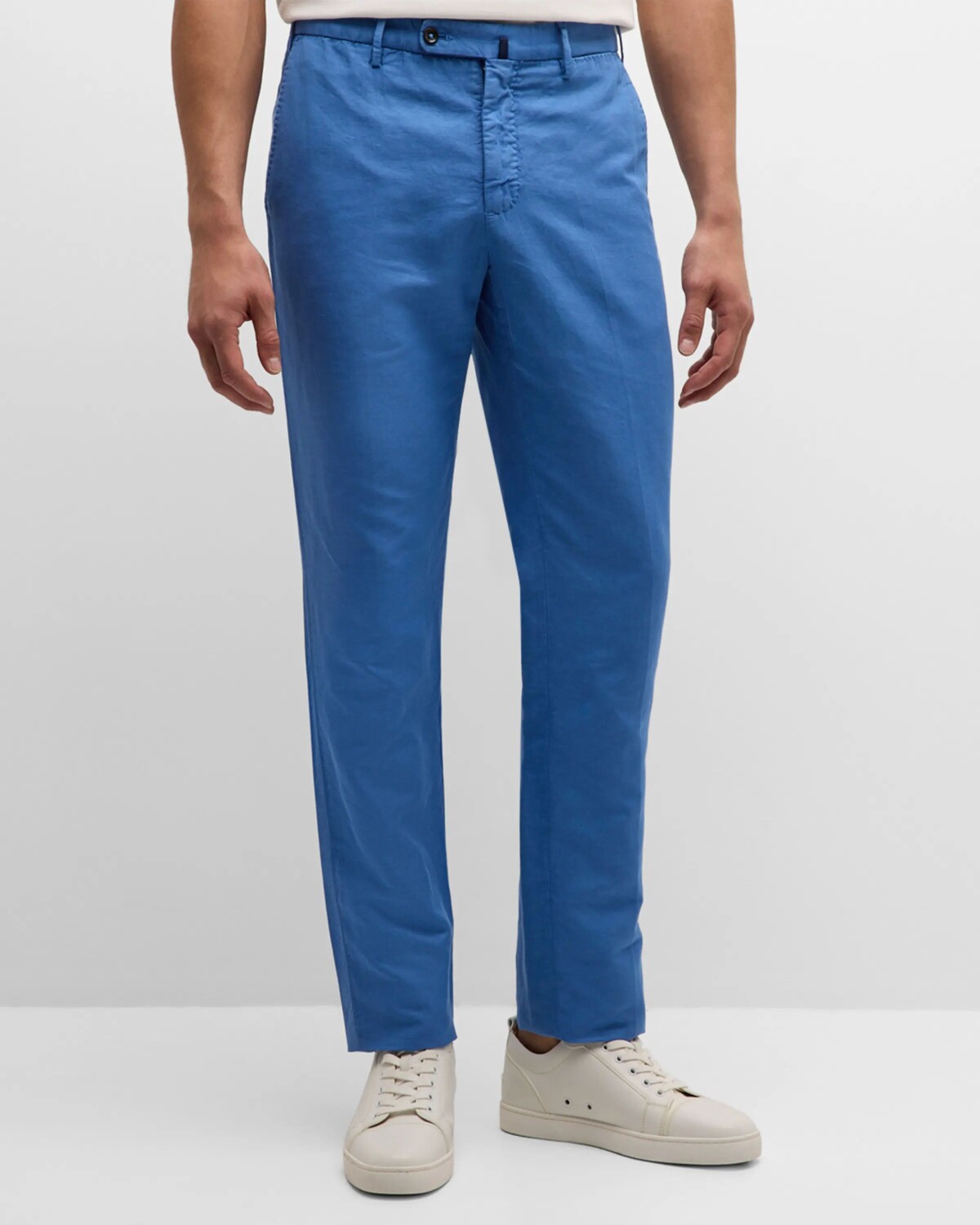 

Мужские потертые брюки Chinolino Incotex, цвет Celeste Blue
