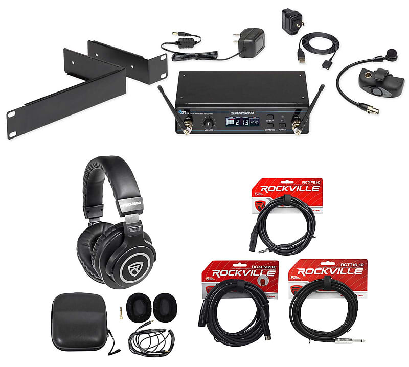 

Микрофон Samson SWSATXHM60-K+PRO-M50+CABLES