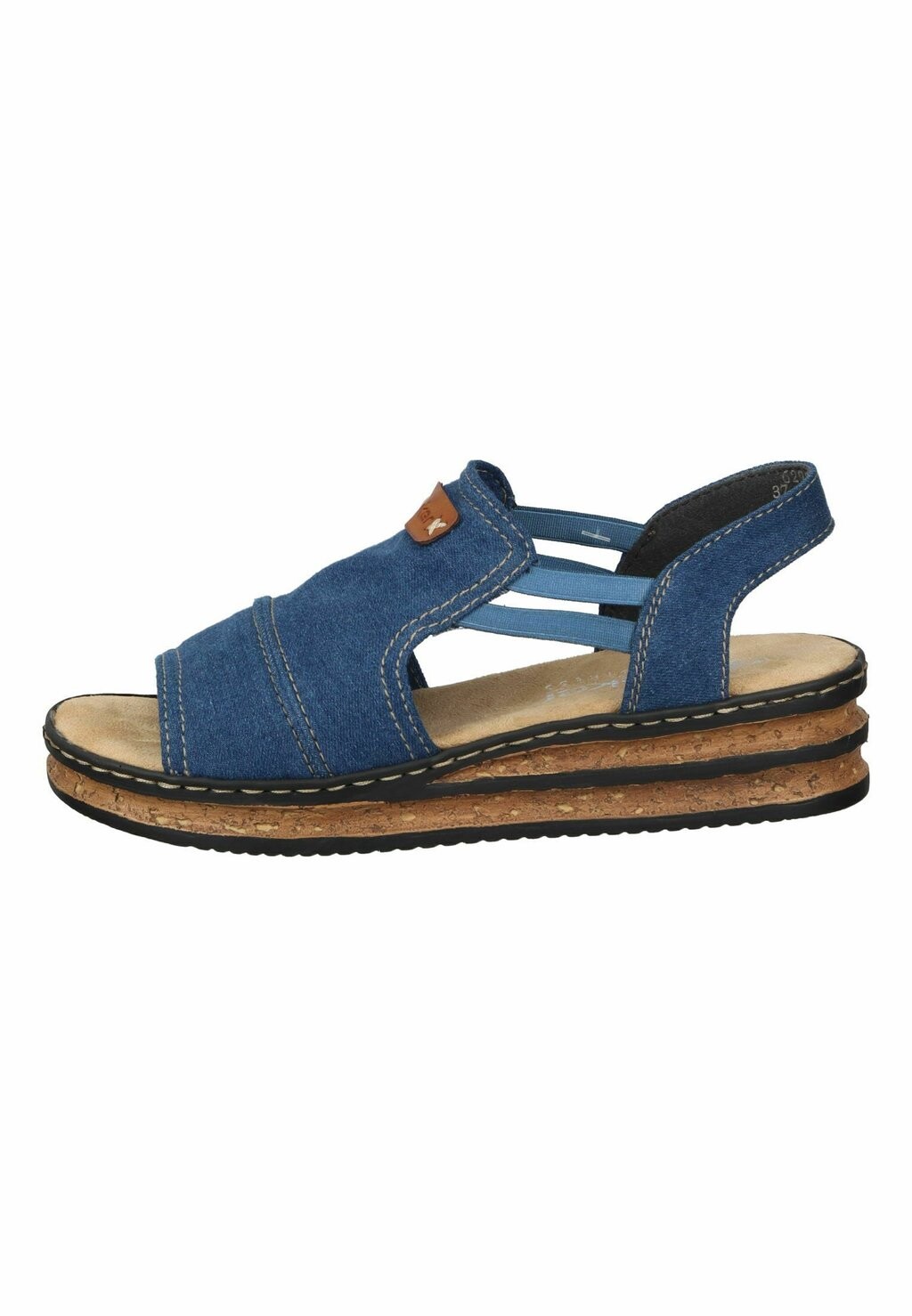 

Босоножки на платформе Rieker, цвет denim cayenne