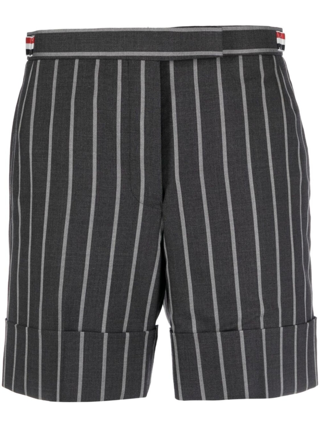 

Thom Browne шерстяные шорты в полоску, серый