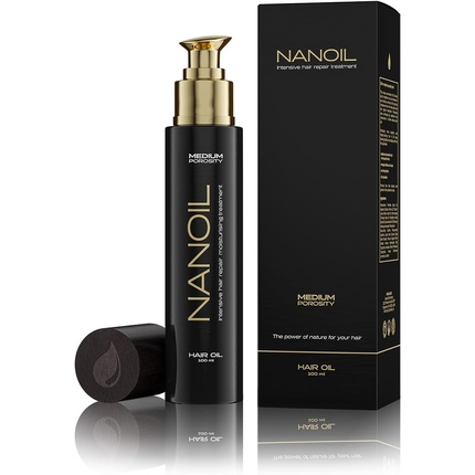 Масло для волос для нормальной пористости средней пористости, Nanoil