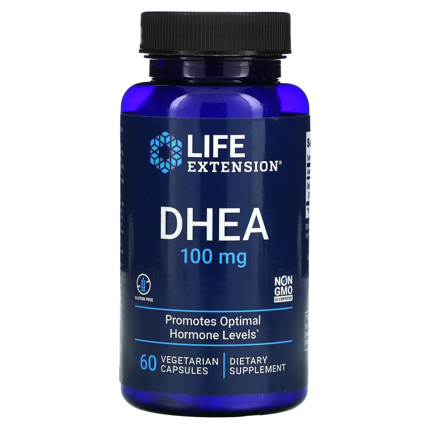 

ДГЭА, 100 мг, 60 вегетарианских капсул, Life Extension