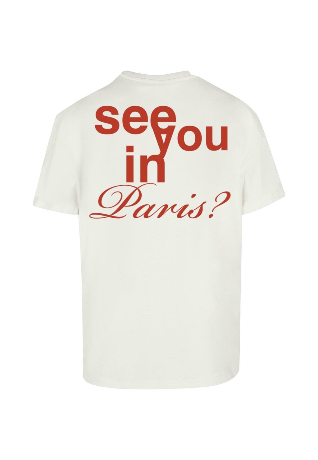 

Принт на футболке TEE SEE YOU 9N1M SENSE, кремовый