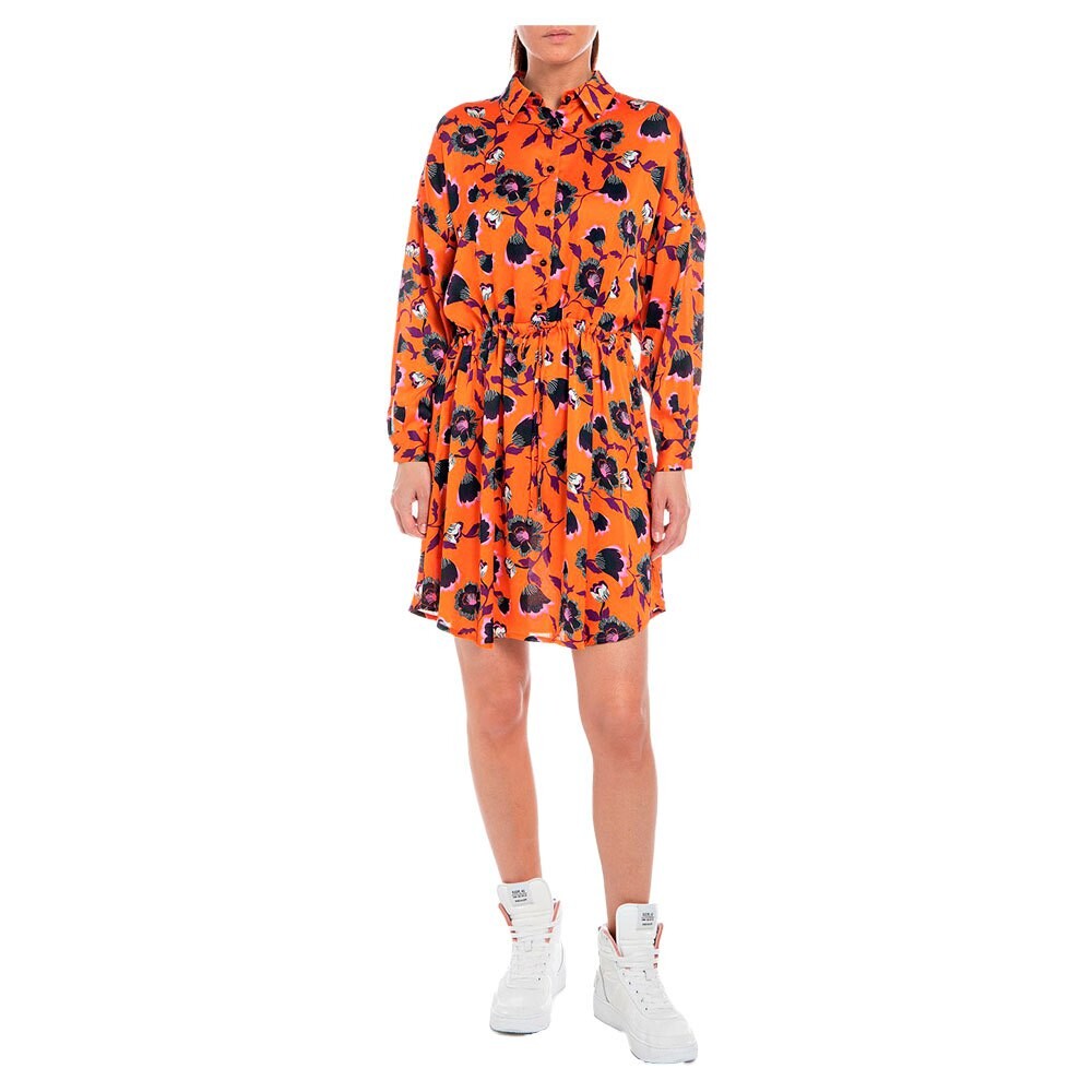 

Короткое платье Replay W9783.000.73936 Long Sleeve, оранжевый