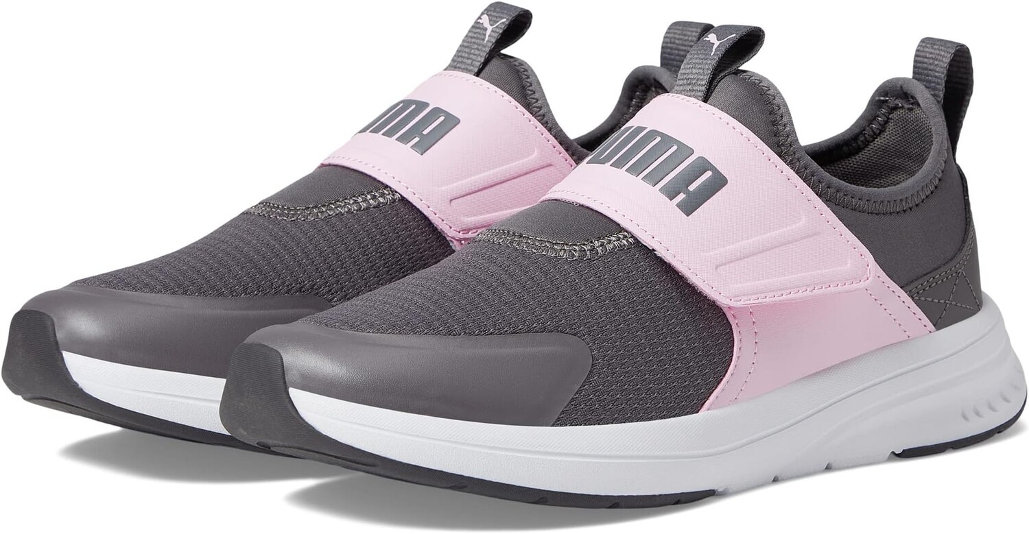 Кроссовки Evolve Slip-On PUMA, цвет Cool Dark Gray/Pearl Pink/White