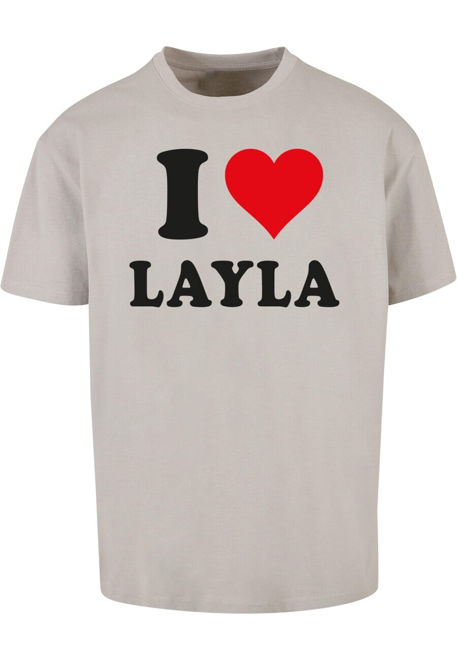 

Футболка Merchcode I LOVE LAYLA, серый