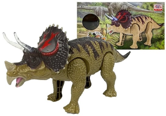 цена Lean Toys, Коллекционная фигурка, интерактивный динозавр Трицератопс