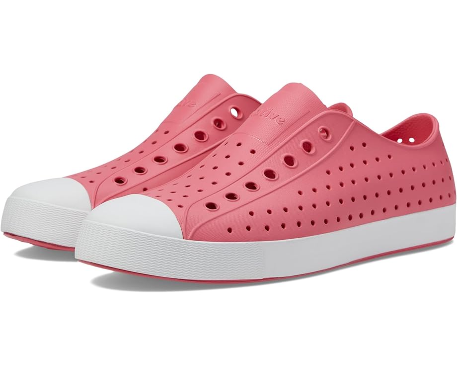 Кроссовки Native Shoes Jefferson Slip-on Sneakers, цвет Dazzle Pink/Shell White