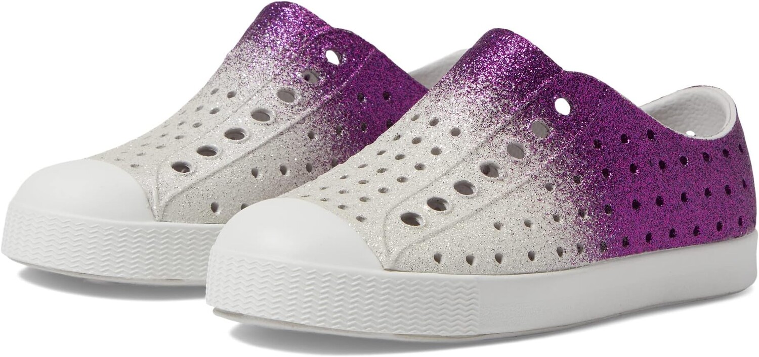 

Кроссовки Jefferson Bling Native Shoes Kids, цвет Starfish Frost Bling/Shell White