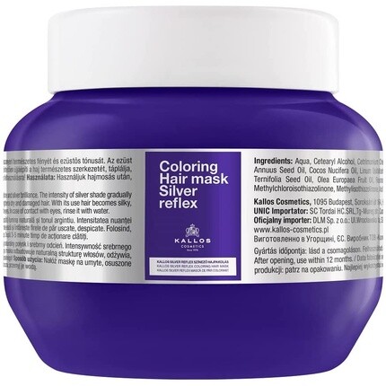 

Серебряная Рефлекторная Маска Kallos Cosmetics