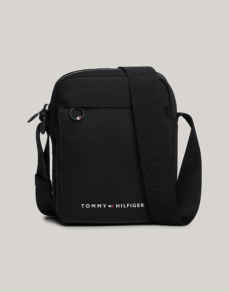 

Черная структурированная репортерская сумка Tommy Hilfiger