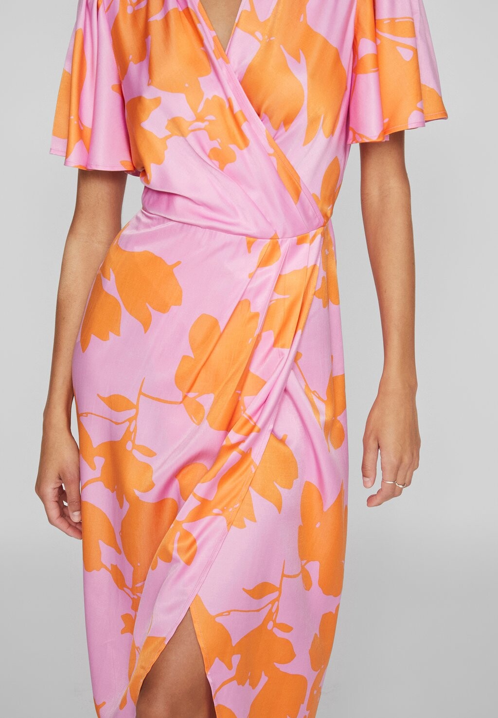 

Дневное платье VINAKITA V NECK WRAP MIDI DRESS VILA, фиолетовый
