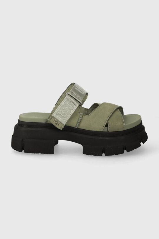 

Тапочки UGG Ashton Slide из нубука Ugg, зеленый