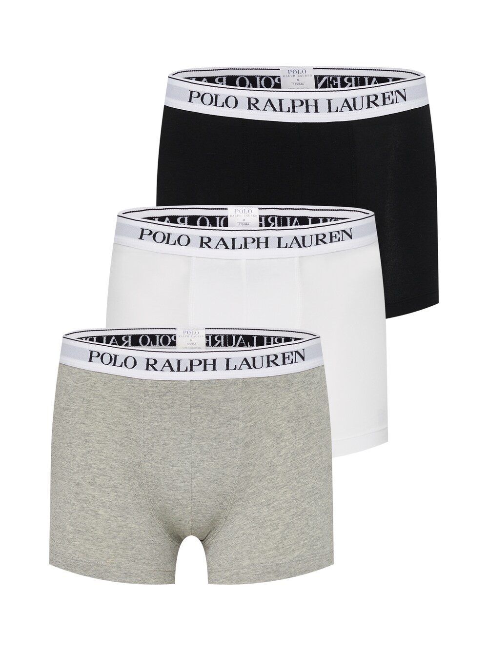 Трусы боксеры Polo Ralph Lauren Classic, светло-серый/пестрый серый/черный/натуральный белый