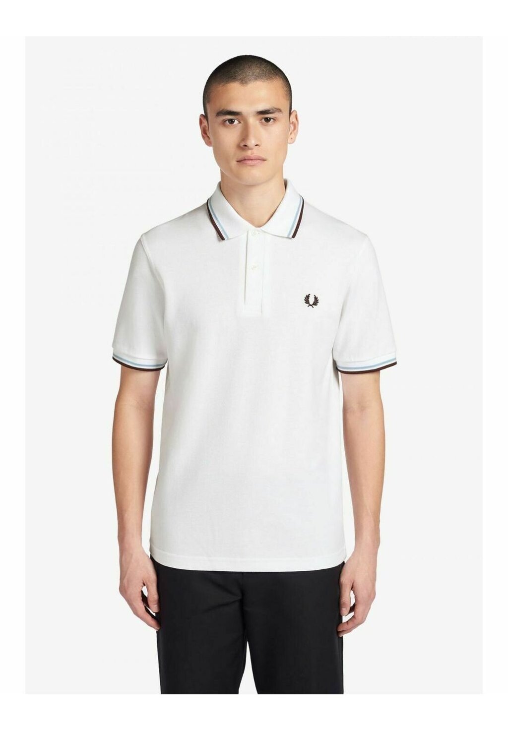 

Поло DOBLE LÍNEA Fred Perry, белый