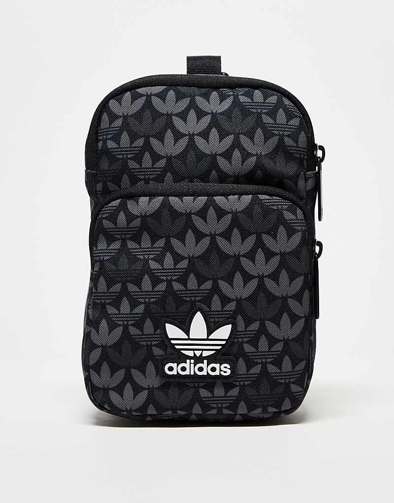 

Черная сумка Adidas Originals – Festival с монограммой