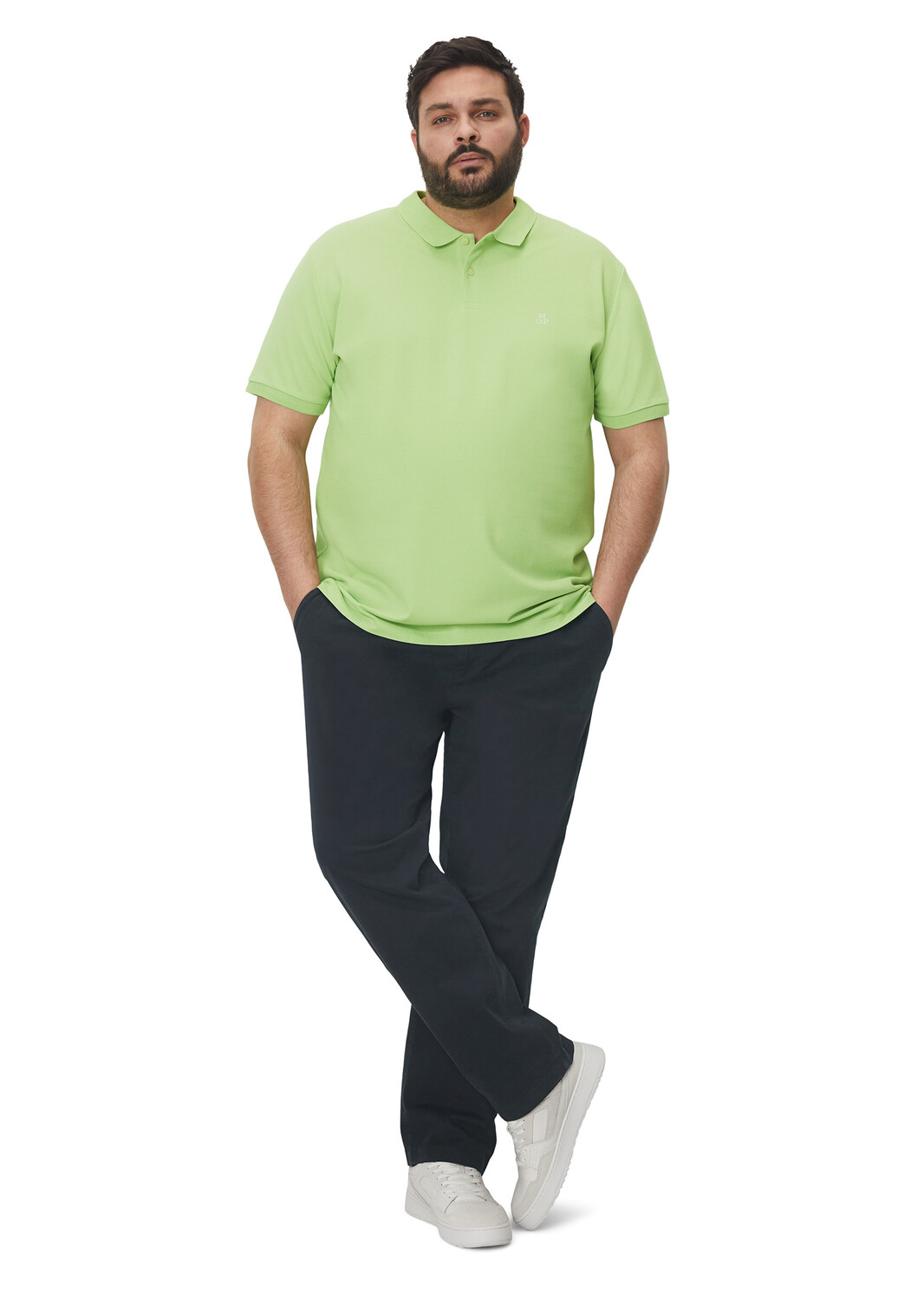 

Поло Marc O'Polo Piqué regular, цвет cedar lime