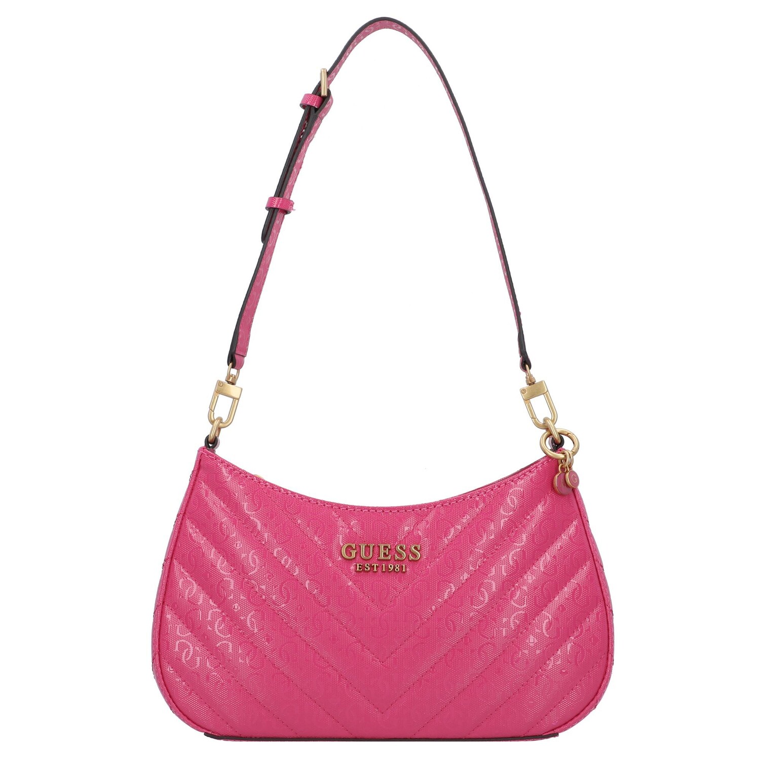 

Сумка через плечо Guess Jania 30 cm, фуксия