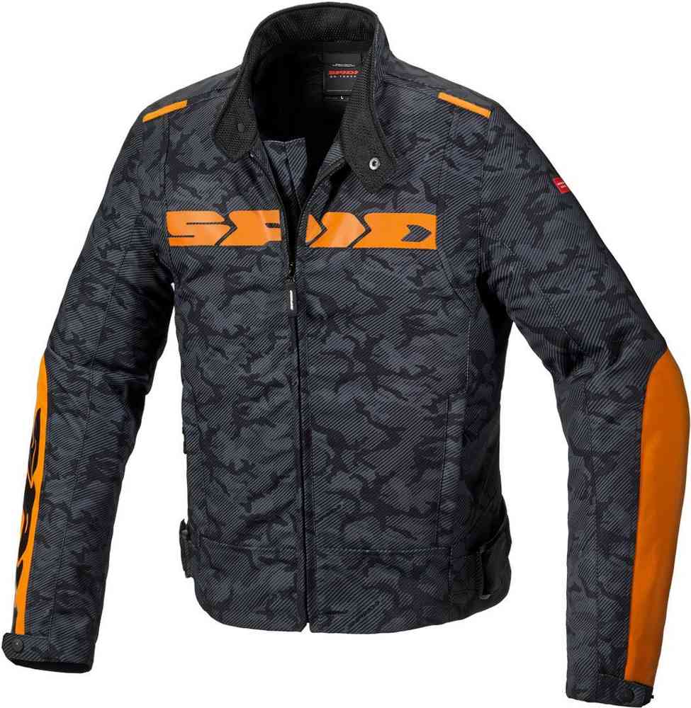 Мотоциклетная текстильная куртка Solar H2Out Spidi, дарккамо куртка текстильная spidi race evo h2out мотоциклетная черный серый неоновый
