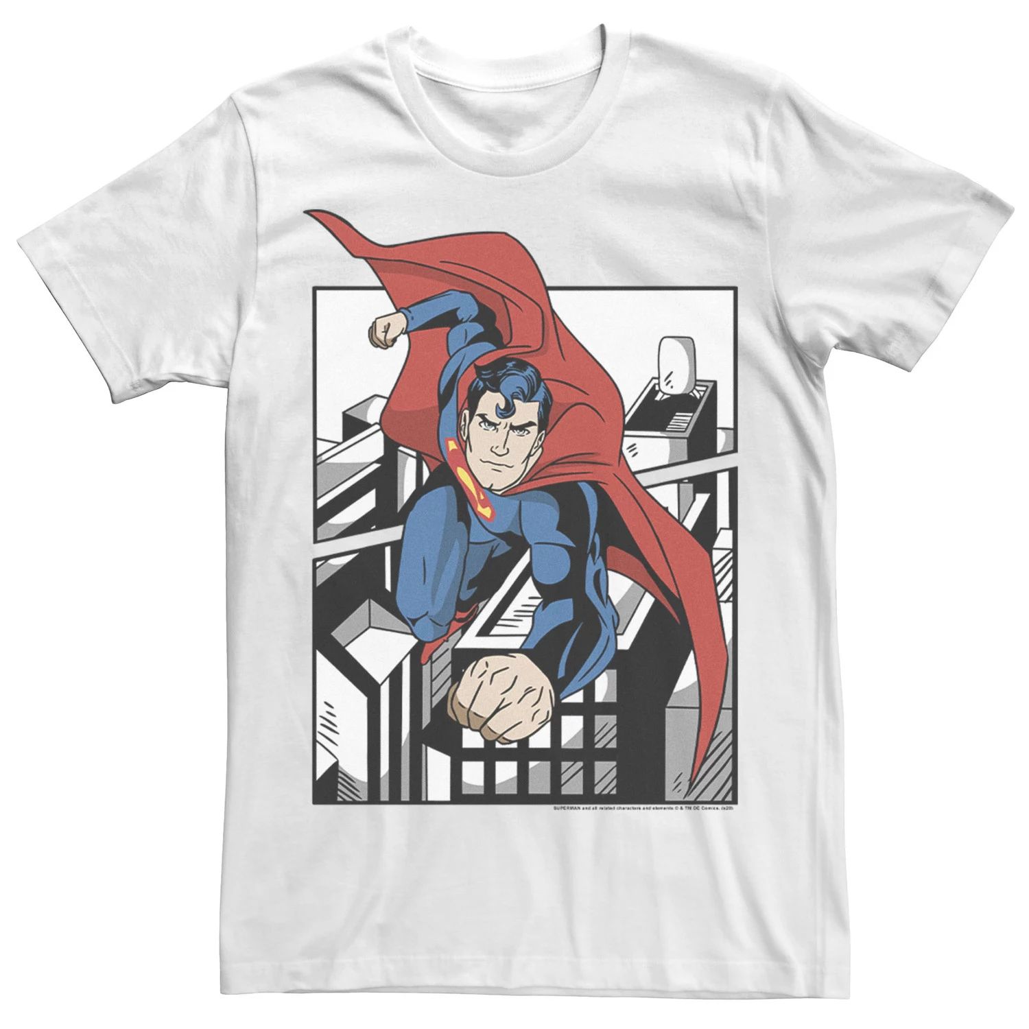 Мужская футболка с плакатом DC Fandome Superman Flight Licensed Character
